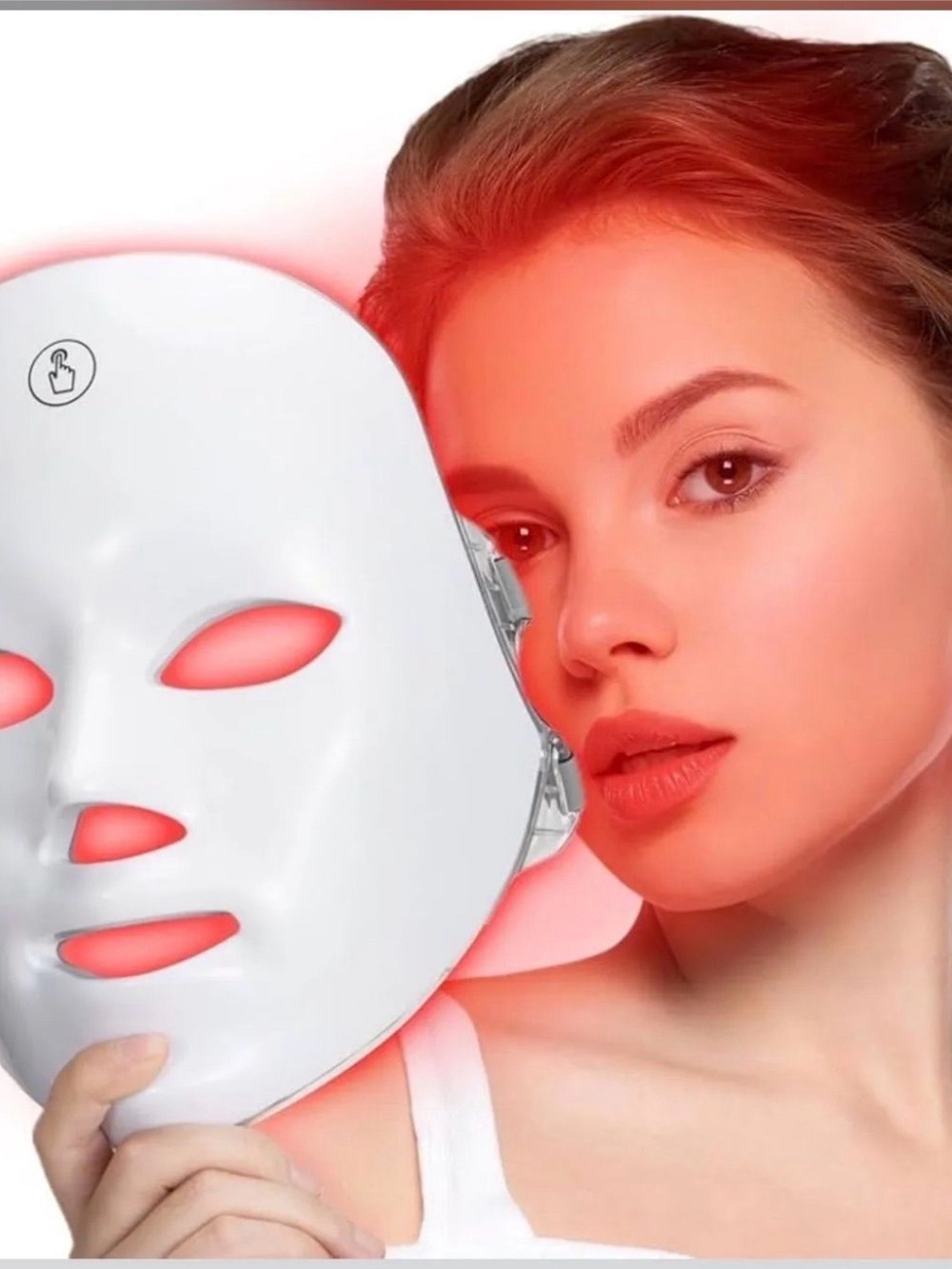 LED Facial Mask for Women Skincare - White